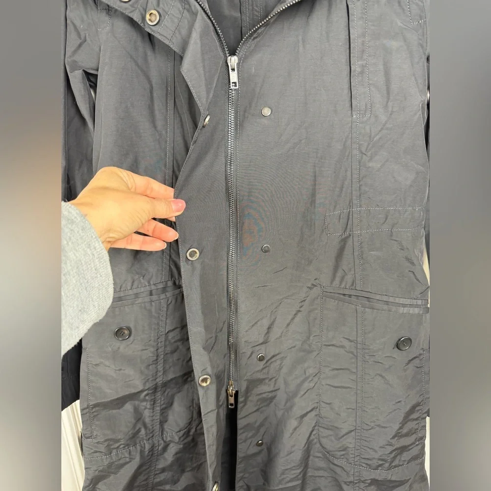 Eileen Fisher Charcoal Trench Coat